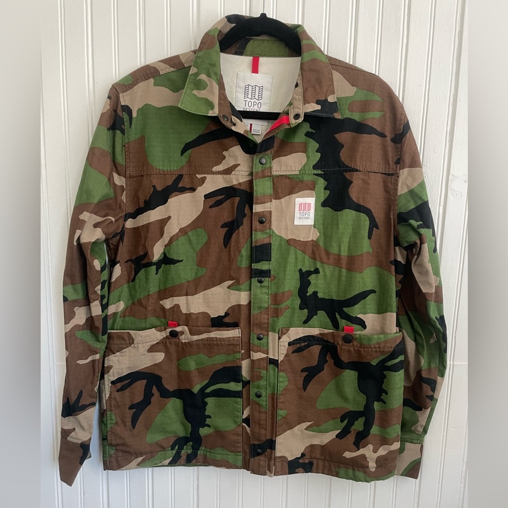 Men’s Topo Designs Camo Field Jacket Size M